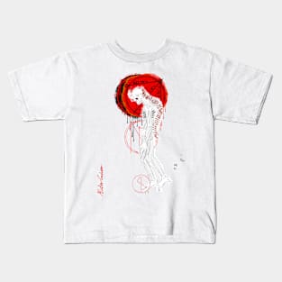 The Wanderer white on white Kids T-Shirt